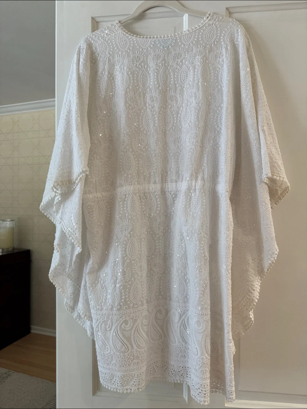Melissa Odabash Trixie White V-Neck Swim Cover-Up